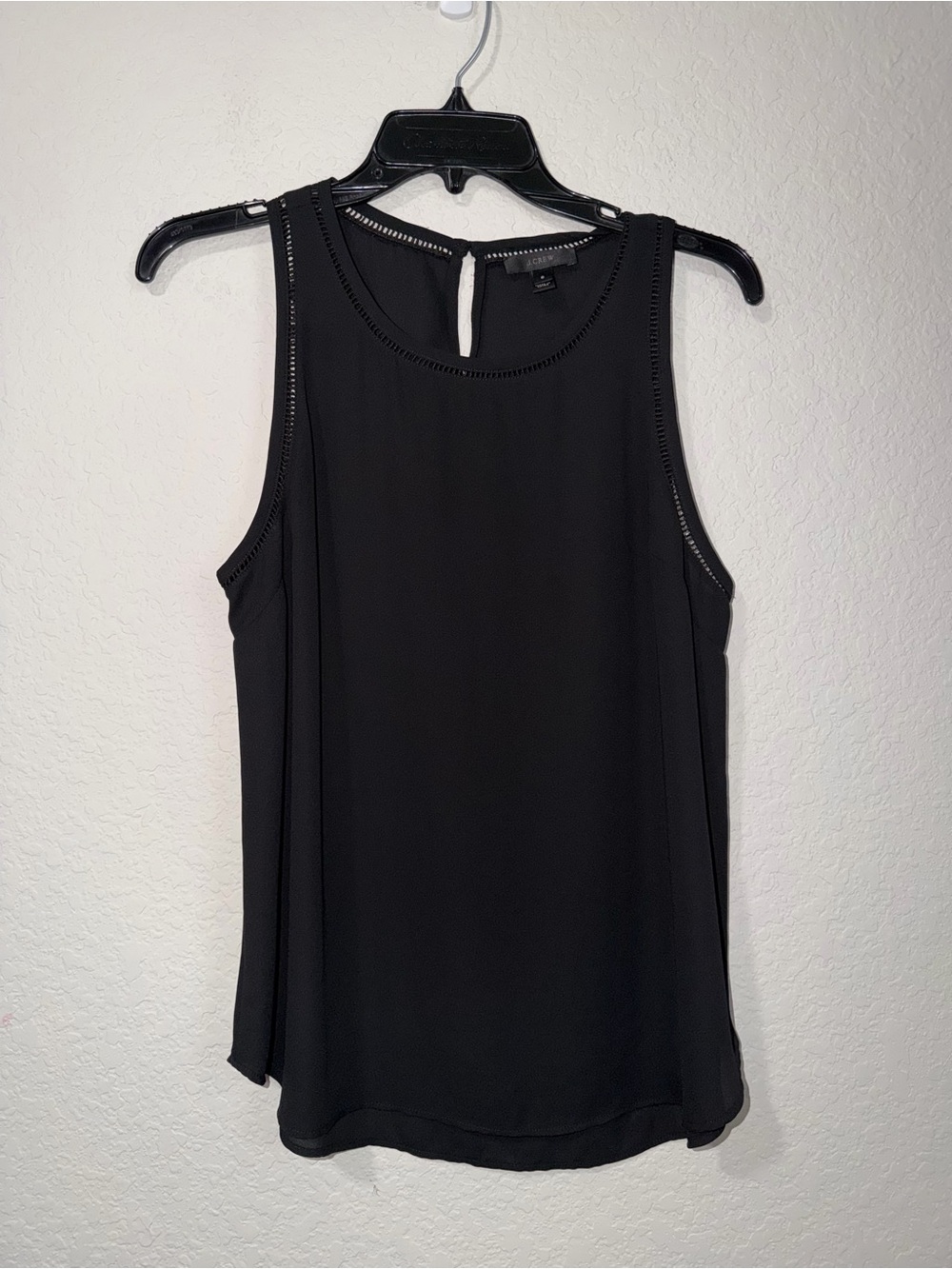 J. Crew Black Sleeveless Round Neck sleeveless top